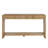 Modern Console Table With 3 Drawers, Vertical Slats And Round Edge Design-1087694372