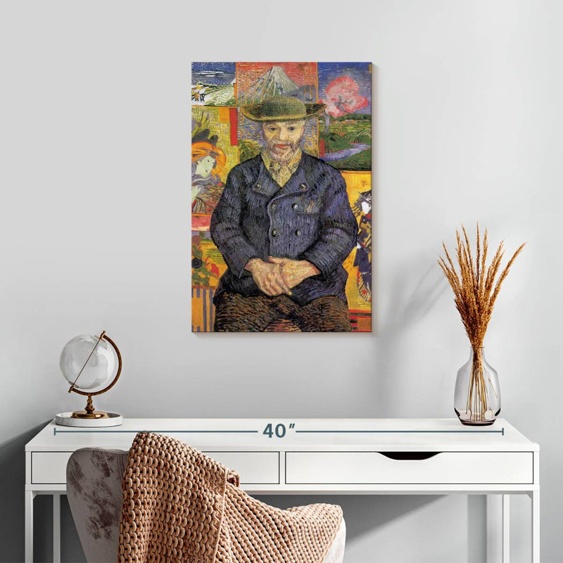 Portrait du Père Tanguy I 1887, H 24 po x l 16 po