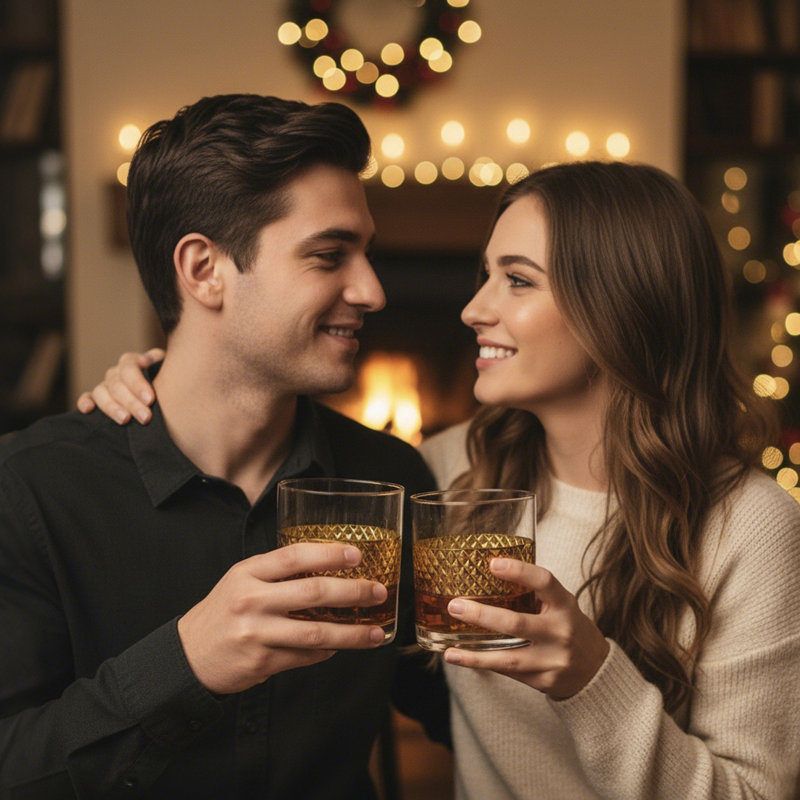 Verres à whisky 2 pièces 2 tons