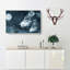Wolves In The Moonlight - Wrapped Canvas Painting-55320278