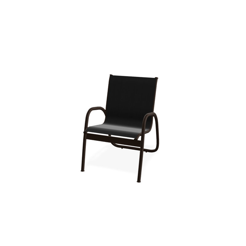 Fauteuil de patio Gardenella, Noir 5D Sunbrella®, Kona texturé