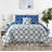 5 Piece Comforter set Reversible Down Alternative Comforter Duvet Insert-1479741642-1479741640
