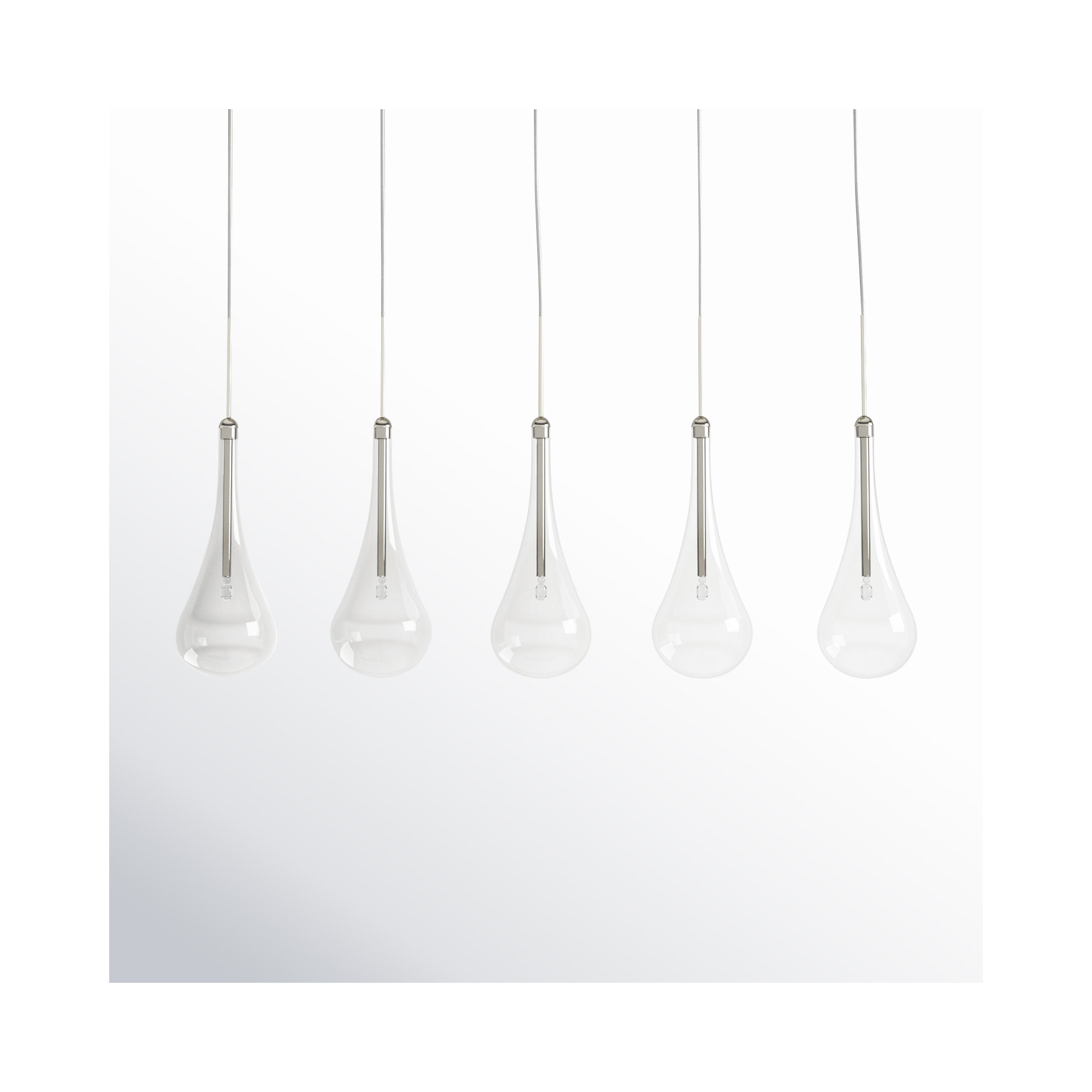 Deva 5-Light Dimmable Teardrop Pendant