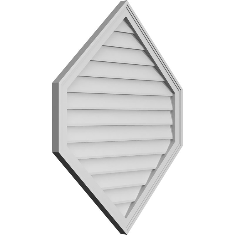 Ventilé vertical à pignon vertical 11/12 po, H 1,5 po x l 32 po x L 40 po