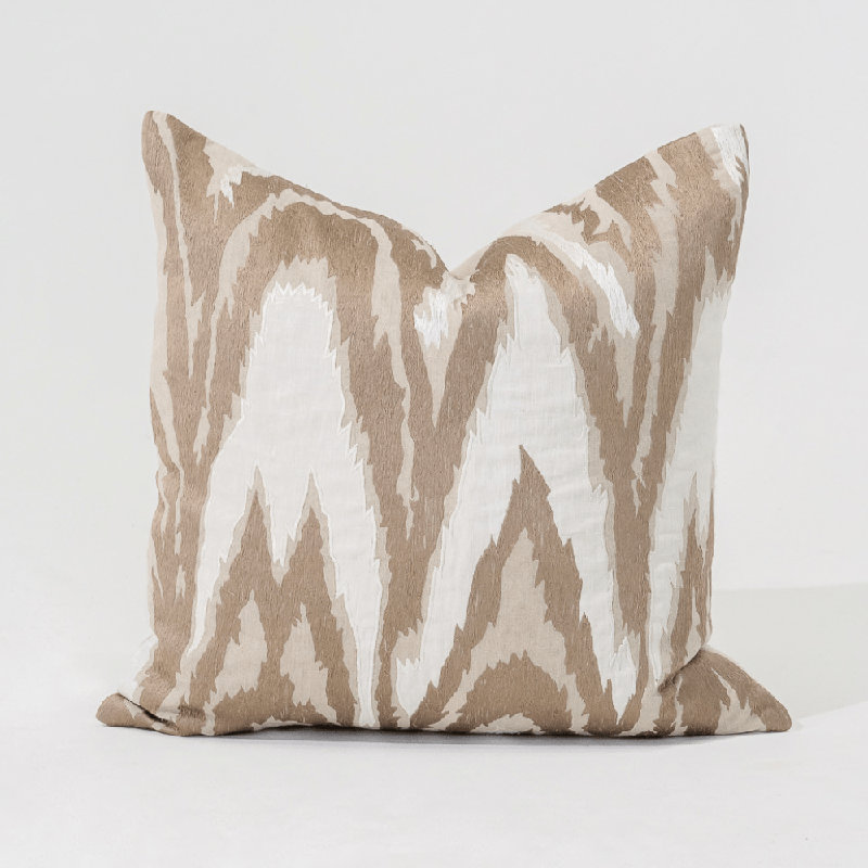 Coussin Ikat, Naturel