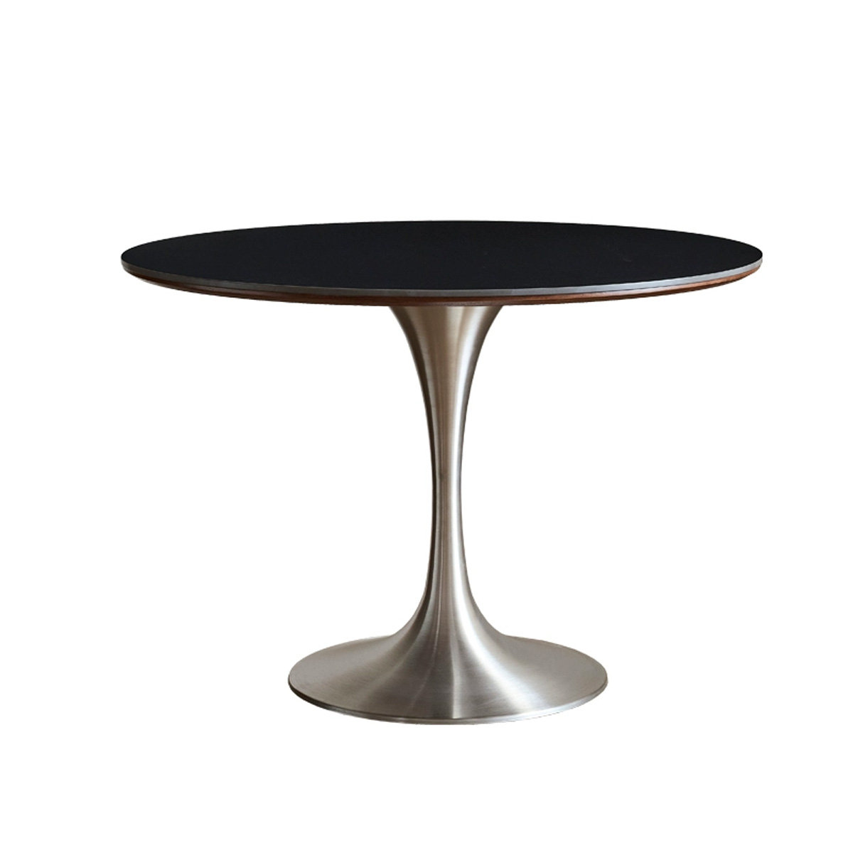 Orren Ellis Silver Round Sintered Stone Dining table | Wayfair