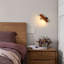 Walnut 21cm 3000K Rectangular LED Wall Light