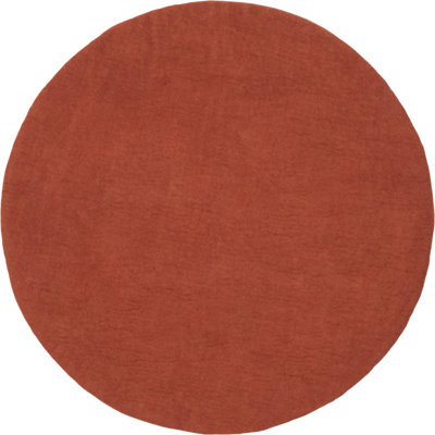 Round Wool Hand Woven Area Rug