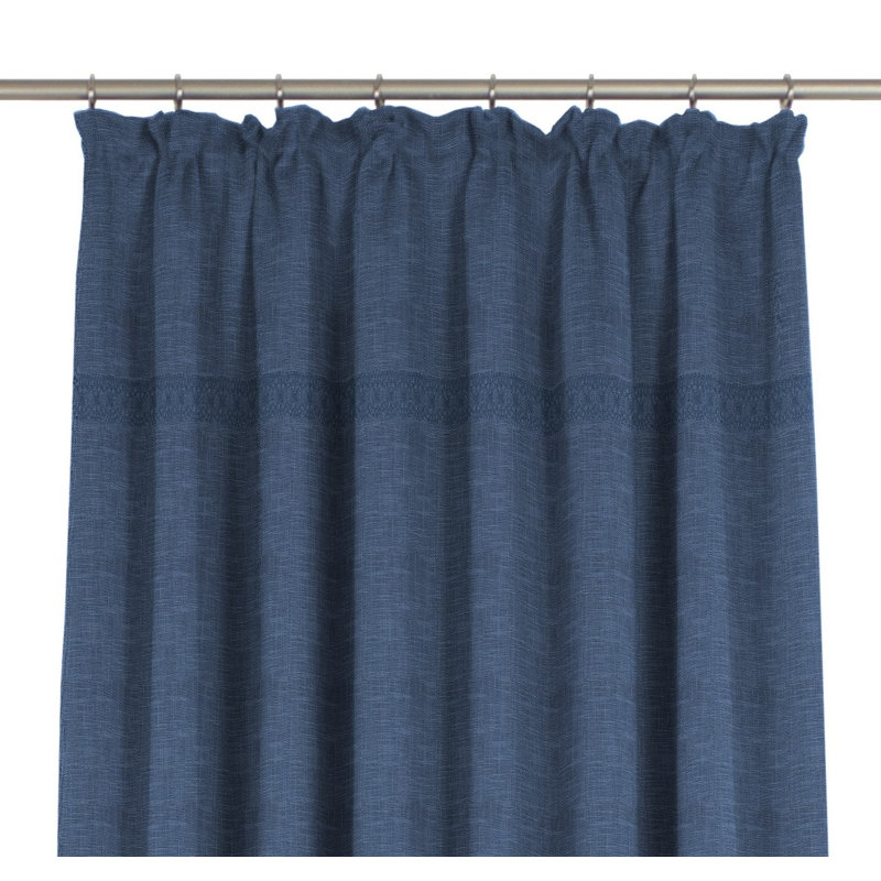 Wiessee Cotton Blend Room Darkening Curtain, 150cm Width x 355cm Drop