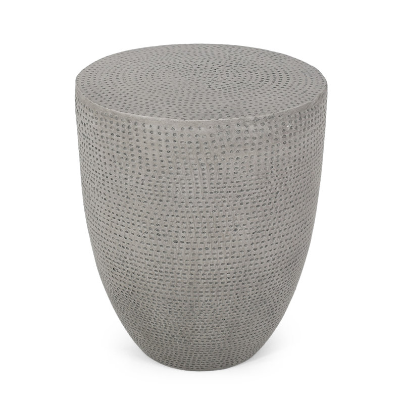 Table d'appoint d'extérieur en béton léger