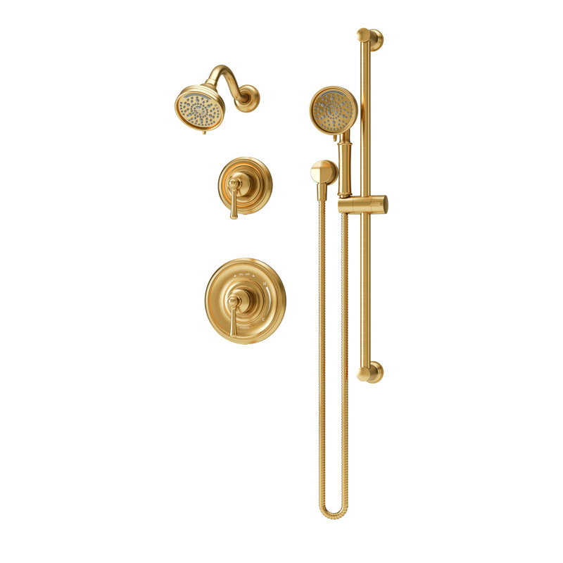 Ensemble de garniture de douche Braston HydroMersion avec douchette, Bronze