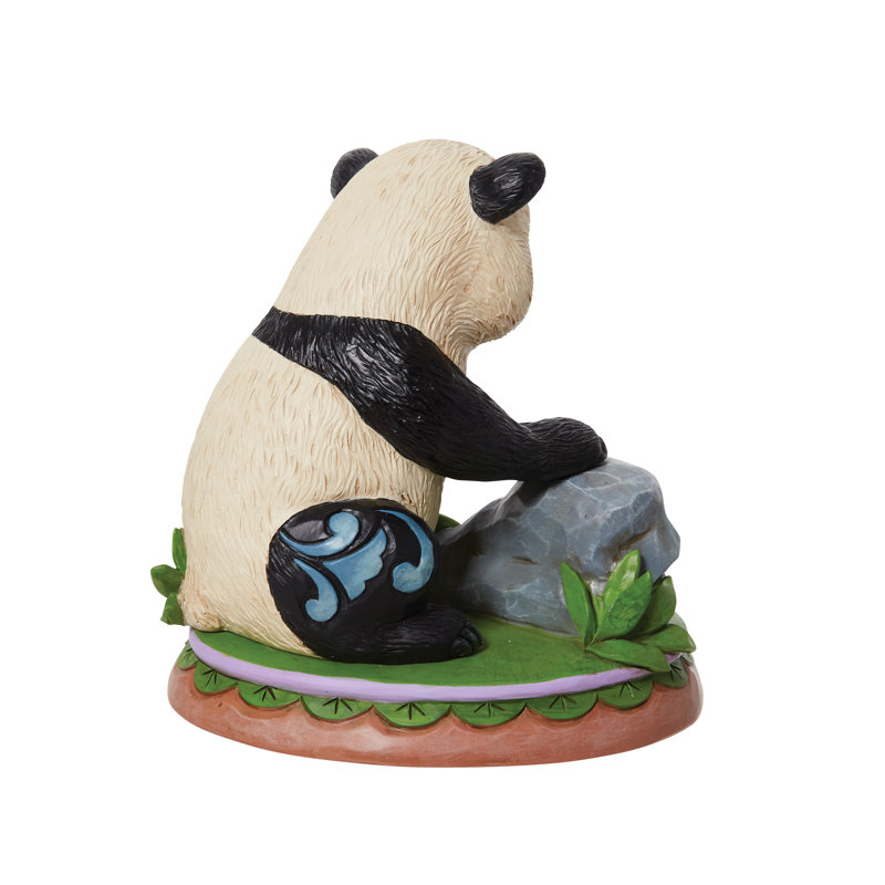 Jim Shore 5-Inch Black and White Resin Panda Cub Figurine
