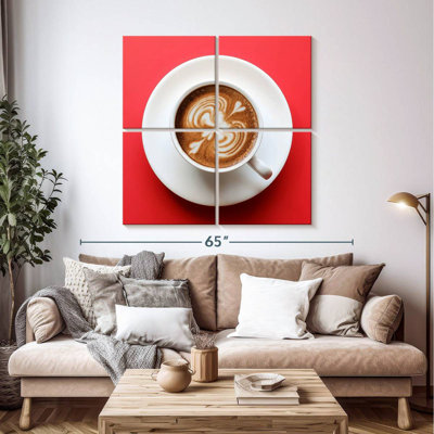 Café Yarlin sur fond rouge