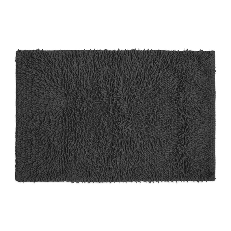 Tumble Twist Cotton Bath Mat Large, Charcoal