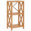 Vidaxl 3-Tier Shelf 31.5"X11.8"X30.7" Solid Wood Oak-92389117