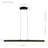 Wezen 48-in Plank Pendant 100-277V Height Adjustable Up-Down ETL Certified LED Linear Chandelier