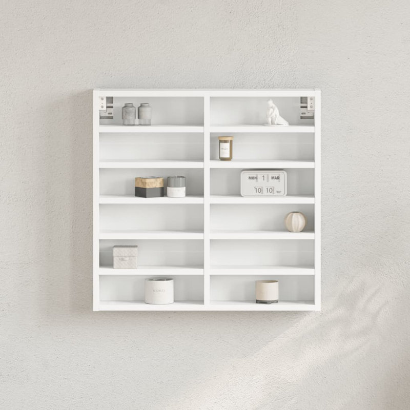 Roenick Floating Shelf, 58cm H x 60cm W x 8.5cm, White