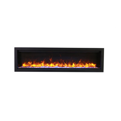 Amantii 100inch Symmetry Bespoke Electric Fireplace, wifi enabled, bluetooth speakers, outdoor approved