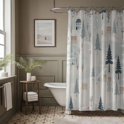 Blue Yuletide - Premium Shower Curtain