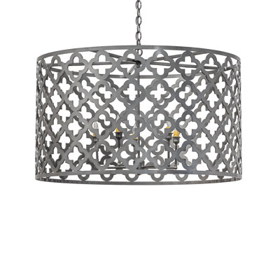 Luminaire suspendu tambour 5 lumières
