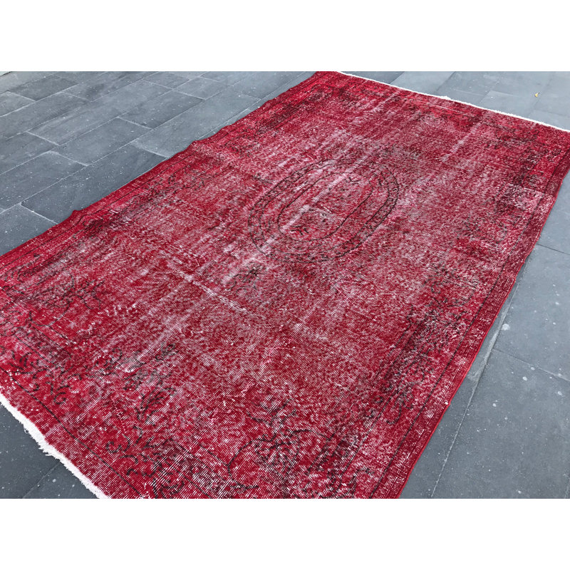 Grand tapis Oushak turc rétro idéal pour décorer un salon ou un salon