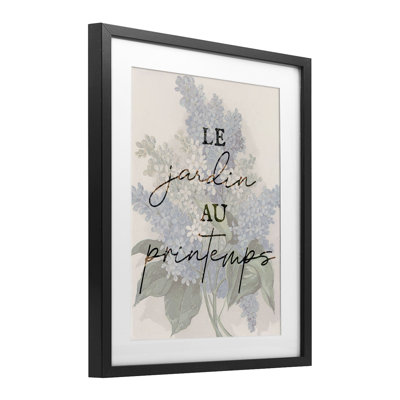 «Garden in Spring», reproduction encadrée sous verre, par Lil 'Rue