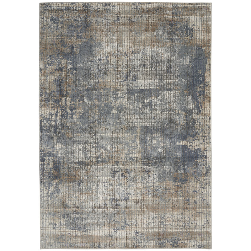 Tapis beige Freeda, Rectangle 3 pi 9 po x 5 pi 9 po