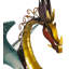Statue de jardin solaire en métal Onancock Dragons