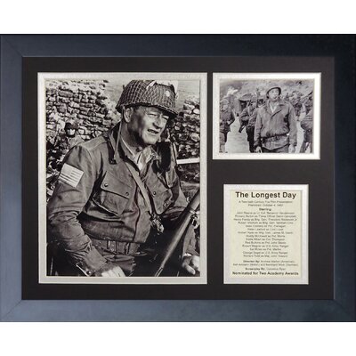 John Wayne - Longest Day Framed Memorabili -  Legends Never Die, 16466U