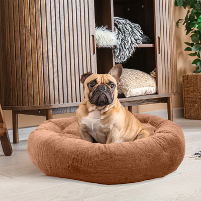 PETMAKER Dog Bed - Donut Dog Bed And Cat Bed For Medium Pets - Dog Bed With Removable Washable Cover And Anti-Slip Bottom - Puppy Essentials 