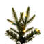 Bixley Pencil 5.5' Green Fir Artificial Christmas Tree with 250 LED Clear/White Lights with Stand-1782126325