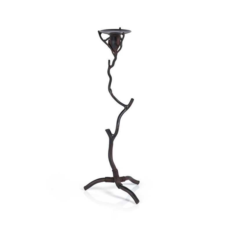 Porte-bougie en fer forgé Twig Design, H 16 po x l 5,5 po x P 5,5 po 