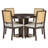 Round Dining Table For 4 With Chairs Set, Extendable Dining Table Set With 16" Removable Middle Leaf 5 Piece Retro Dining Table Set Double Layer Design For Kitchen Dining Room-1145685629