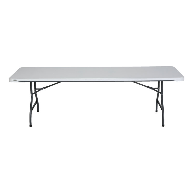 Table pliante portative 96 po, Granit blanc