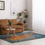 Tapis oriental bleu tissé à plat Kowalczyk-69420930