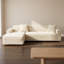 Housse de canapé en L épais en velours - Housse de canapé modulaire avec 2 housses de coussin décoratif-57081211