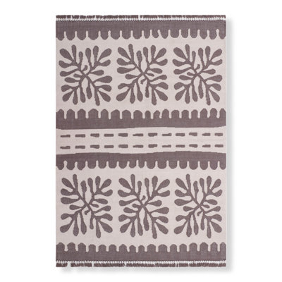 Margo Floral Area Rug in Brown/Tan