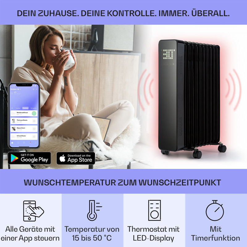 Vertical Standard Radiator, Black