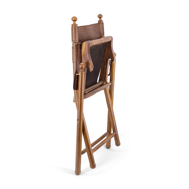 Genuine Leather Folding Chair