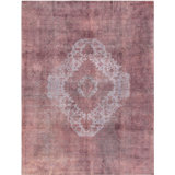 Canvello Overdyed Purple Rug For Living Room - 9'3" X 12'4"