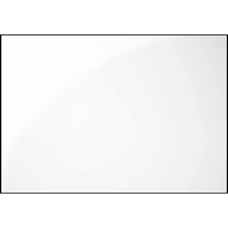 Élégante table d'appoint en métal chromé et blanc brillant avec tiroir de rangement pour les espaces de vie modernes, Blanc