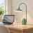 1-Light Dimmable Green Table Lamp