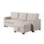 Canapé modulaire rembourré avec méridienne-1742809747