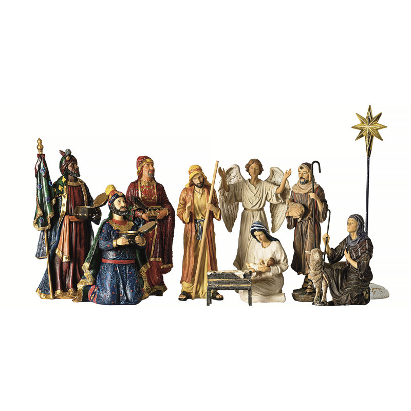 Nativity Figures - 11 piece 10H set