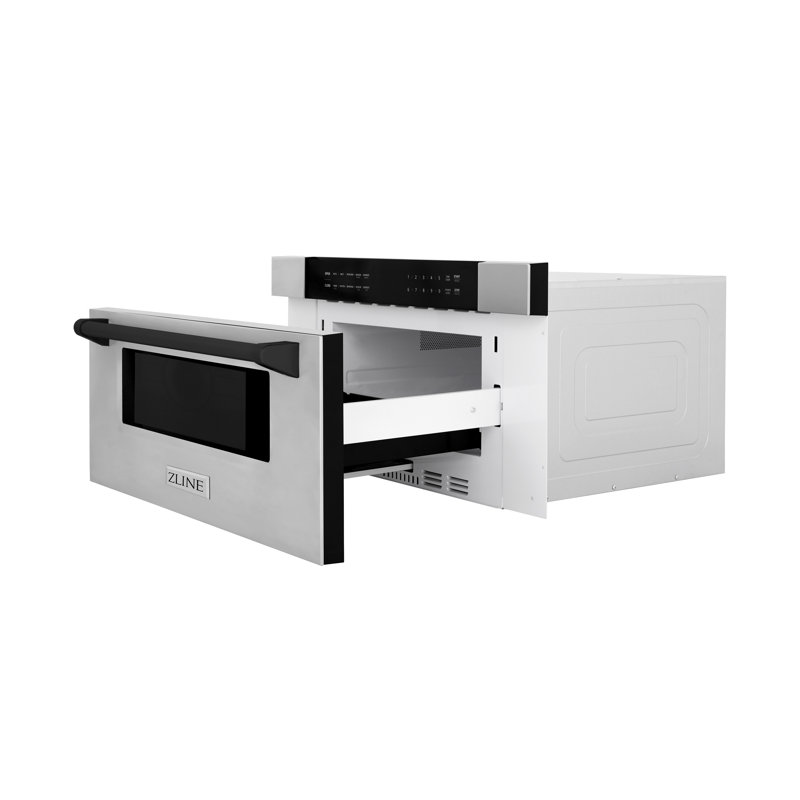 ZLINE 30" 1.2 cu. ft. Built-in Microwave Drawer, Matte Black