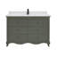 48" Cadet Finish Solid Wood Sink Vanity  With 1' Artificial Stone Top-1007424493