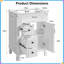 Meuble-lavabo blanc 24 po avec lavabo en céramique, 2 tiroirs et tablette réglable, solution pour petit espace moderne-1013975502