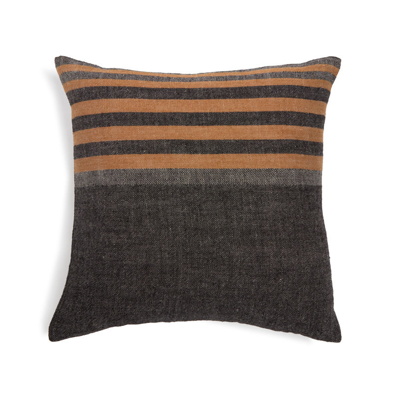 Bruno Linen Pillow Cover & Insert, 20"H x 20"W