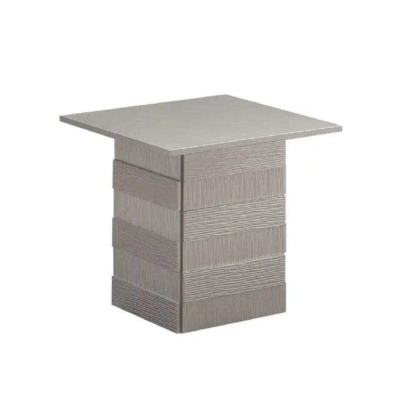Table de bout Armaya, Blanc gris