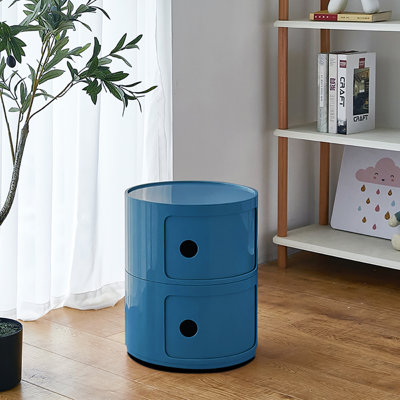 Izzack Tray Top Drum End Table